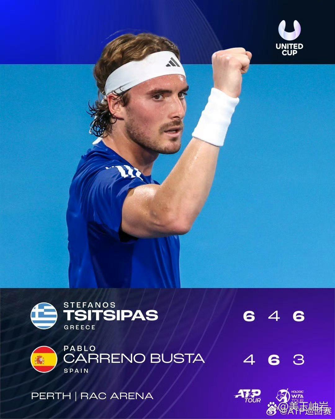 温网逆转联合杯，西西帕斯扛起全队的简单介绍